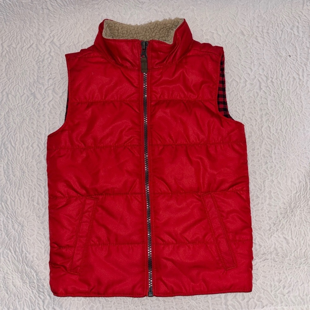 Carter's Buffalo Check Sleeveless Puffer Vest